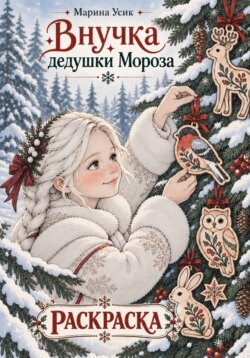 Раскраска. Внучка дедушки Мороза
